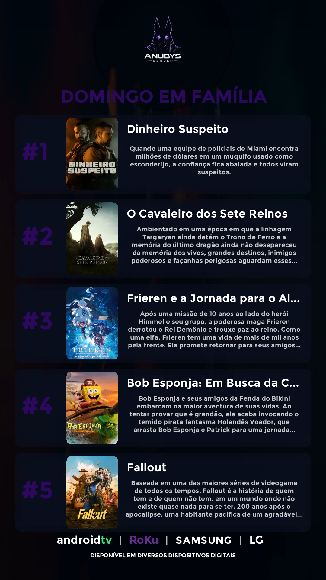 Banner Top 5 da Semana